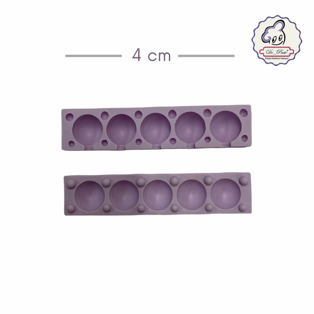 Silikon Kalıp Küre Lolipop