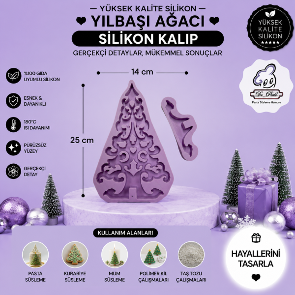 Silikon Kalıp Yılbaşı Ağacı