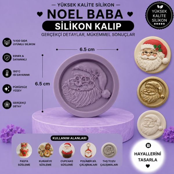 Silikon Kalıp Noel Baba