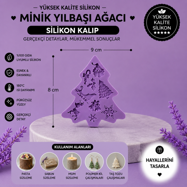 Silikon Kalıp Minik Yılbaşı Ağacı