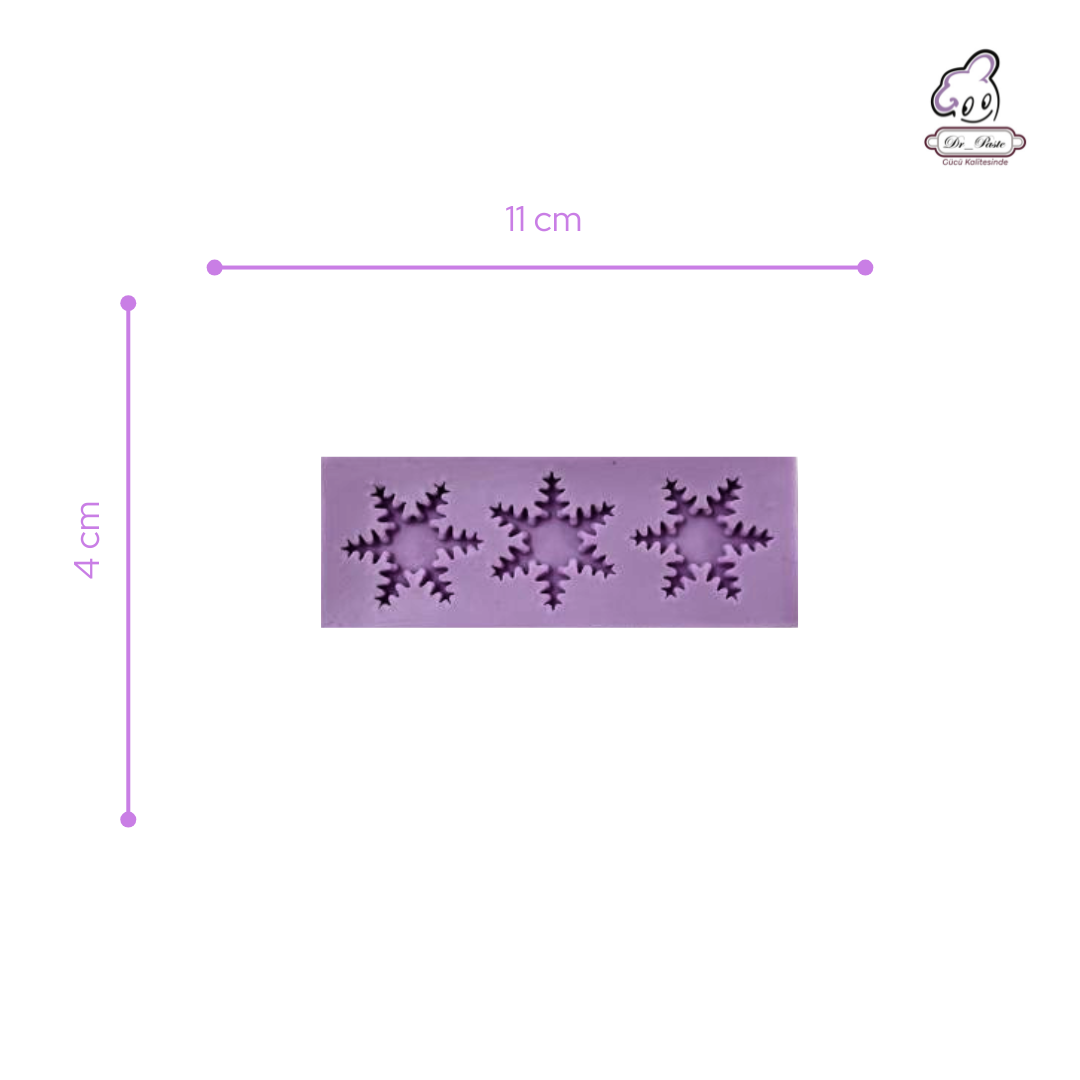 Silikon Kalıp Yılbaşı Kar Tanesi