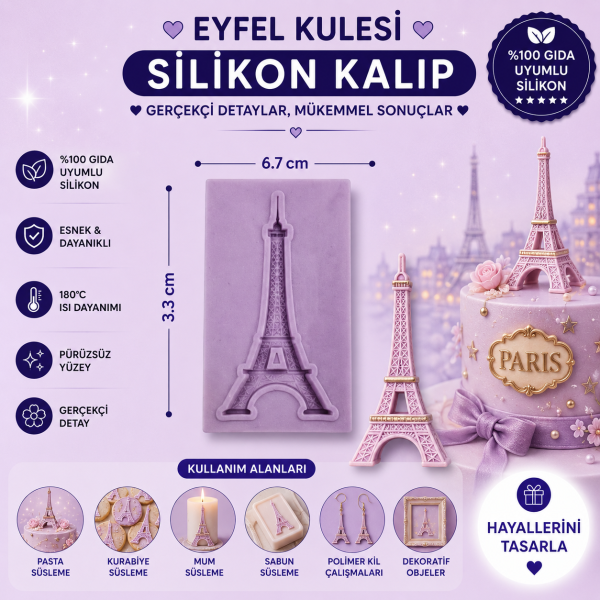 Silikon Kalıp Eyfel Kulesi