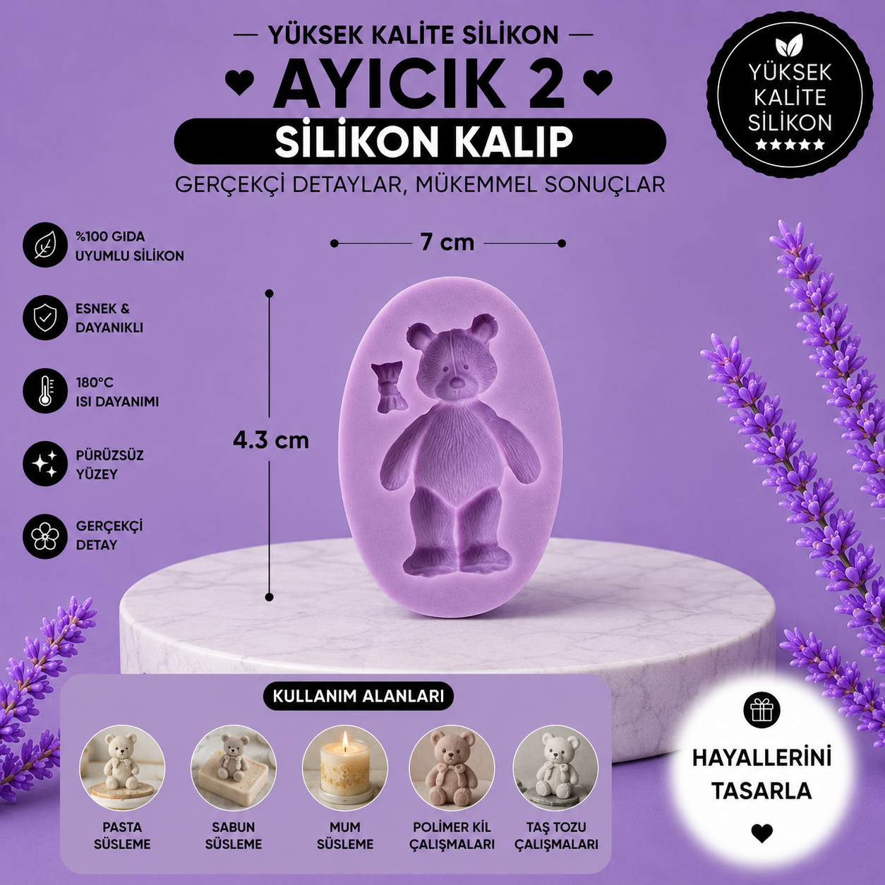 Silikon Kalıp Ayıcık 2