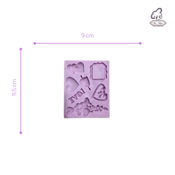 Silikon Kalıp Kalp Deseni