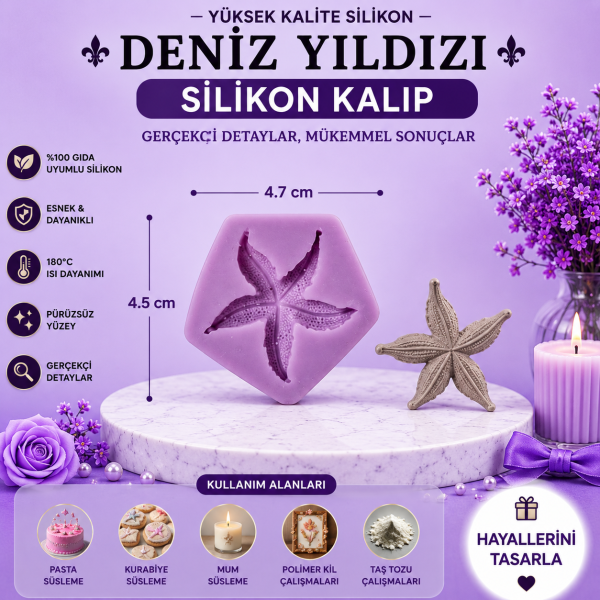 Silikon Kalıp Deniz Yıldızı