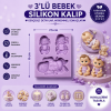 Silikon Kalıp 3'lü Bebek