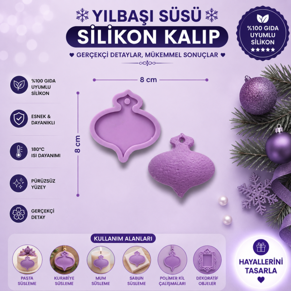 Silikon Kalıp Yılbaşı Süsü