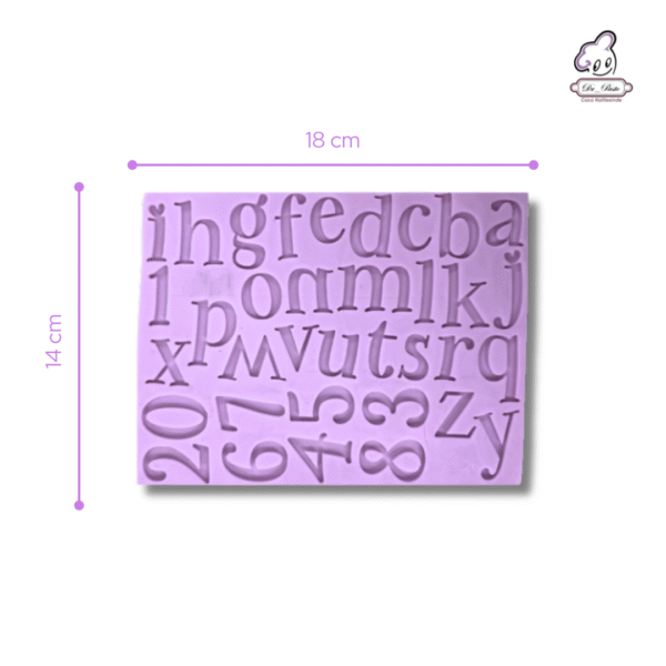 Silikon Kalıp Küçük Harfler ve Sayılar