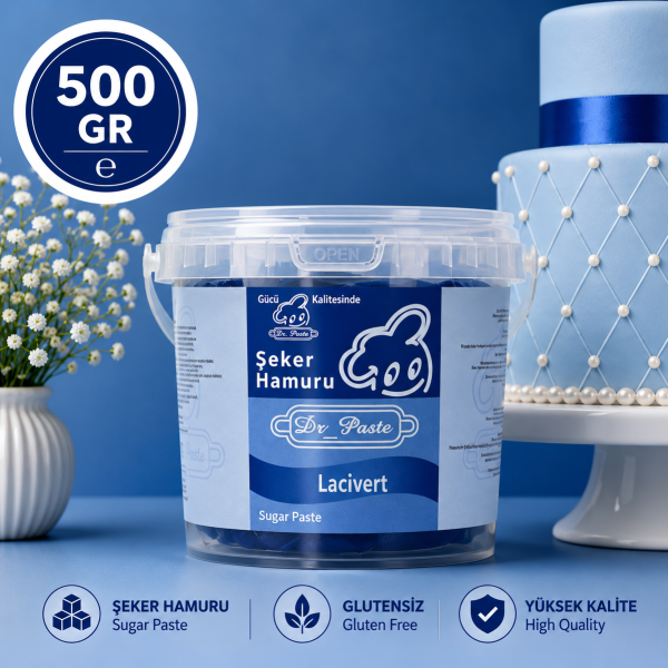 Dr-Paste Şeker Hamuru Lacivert 500 GR