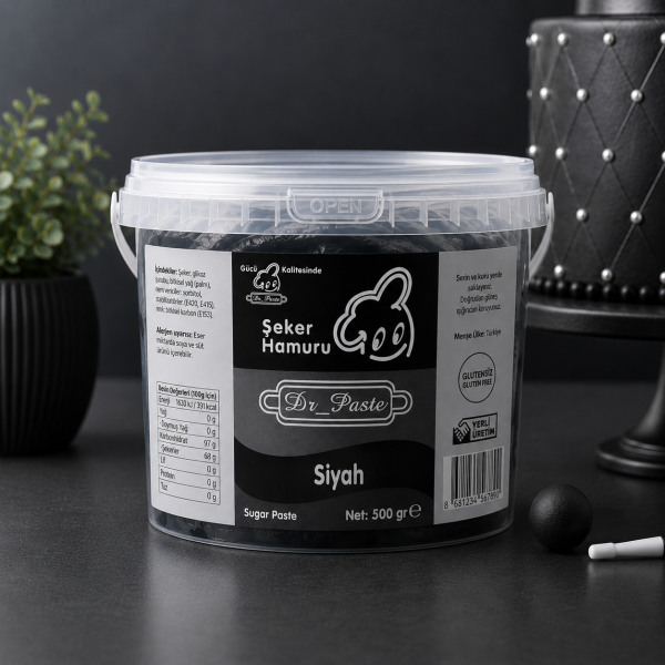 DR-Paste Şeker Hamuru Siyah 500 GR