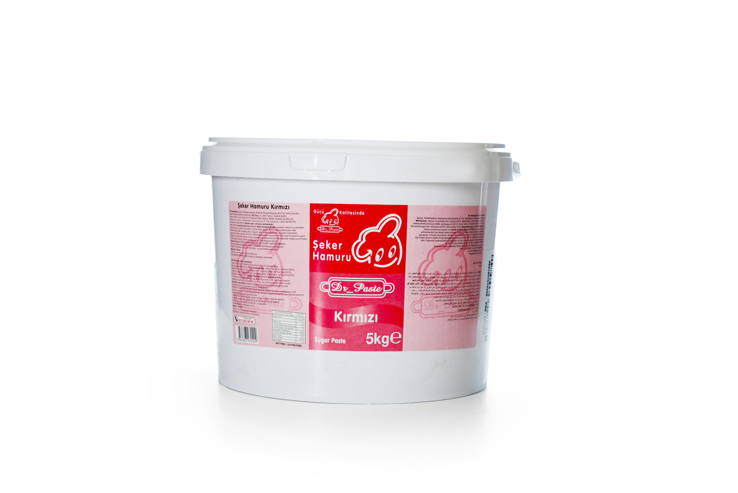 DR-Paste Şeker Hamuru Koyu Kırmızı 5 KG